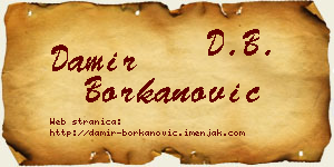 Damir Borkanović vizit kartica